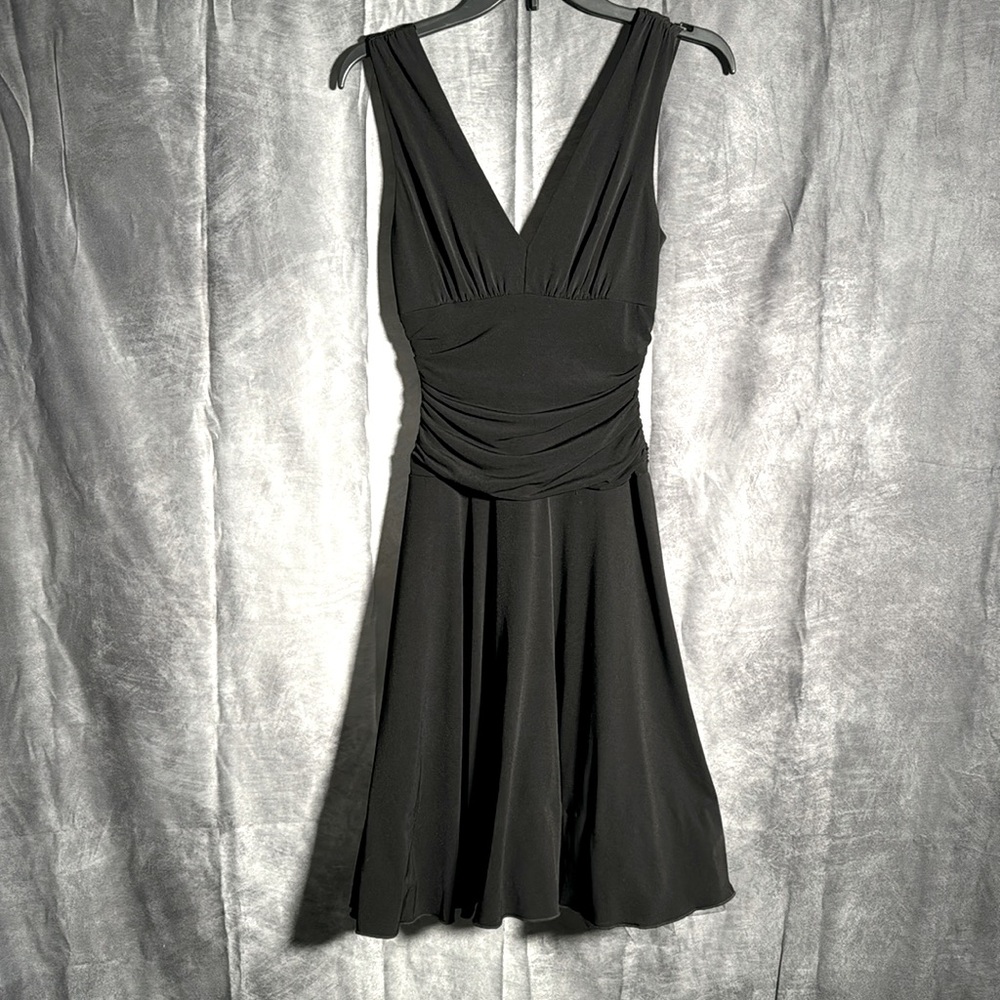 Byerwear tool! Black dress with underneath slip skirt with lace.